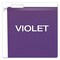 Pendaflex 1/5-Cut Tabs Letter Size Colored Reinforced Hanging Folders - Violet (25/Box)